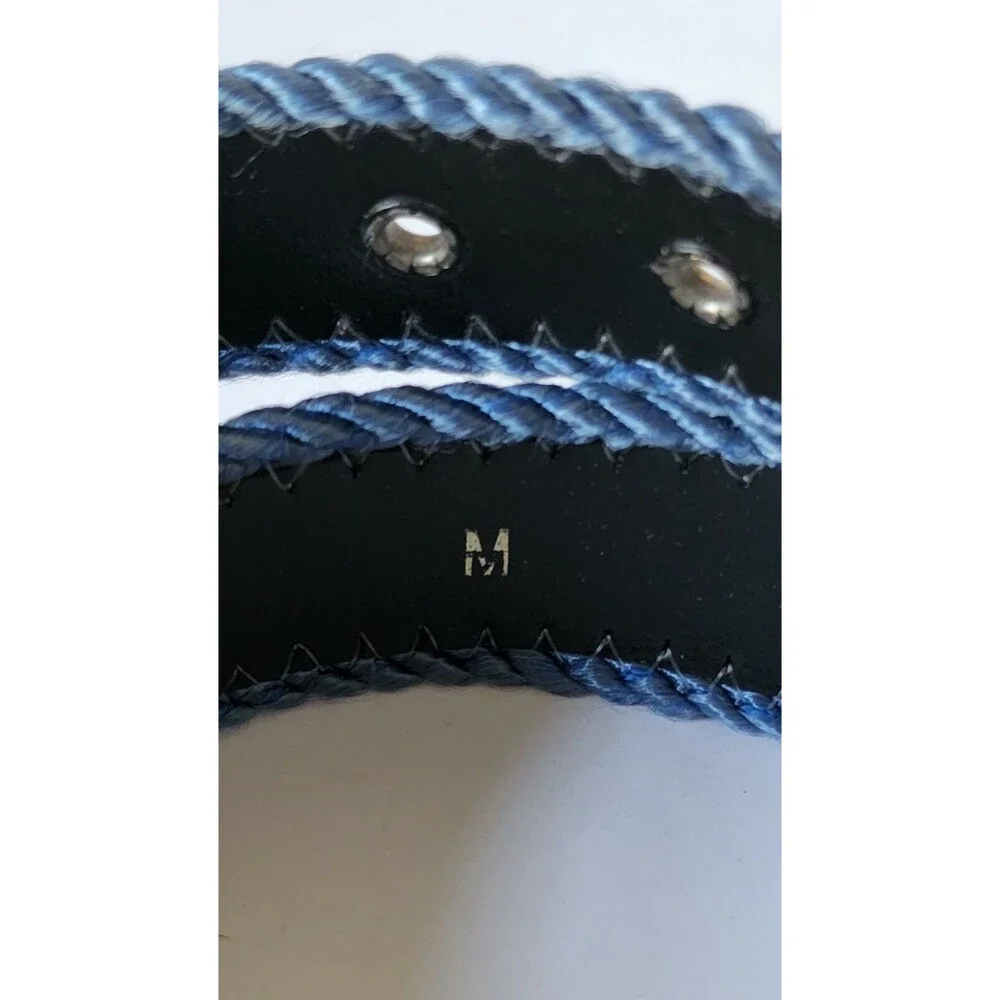 Century Canada Southwestern Belt Aztec Boho Size Small Sz M Silver Hardware Blue
